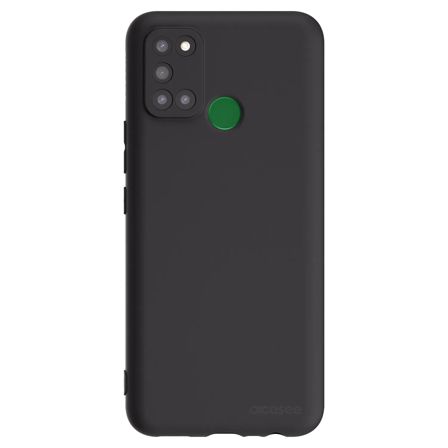 Picasee silikónový čierny obal pre Realme 7i - Clear