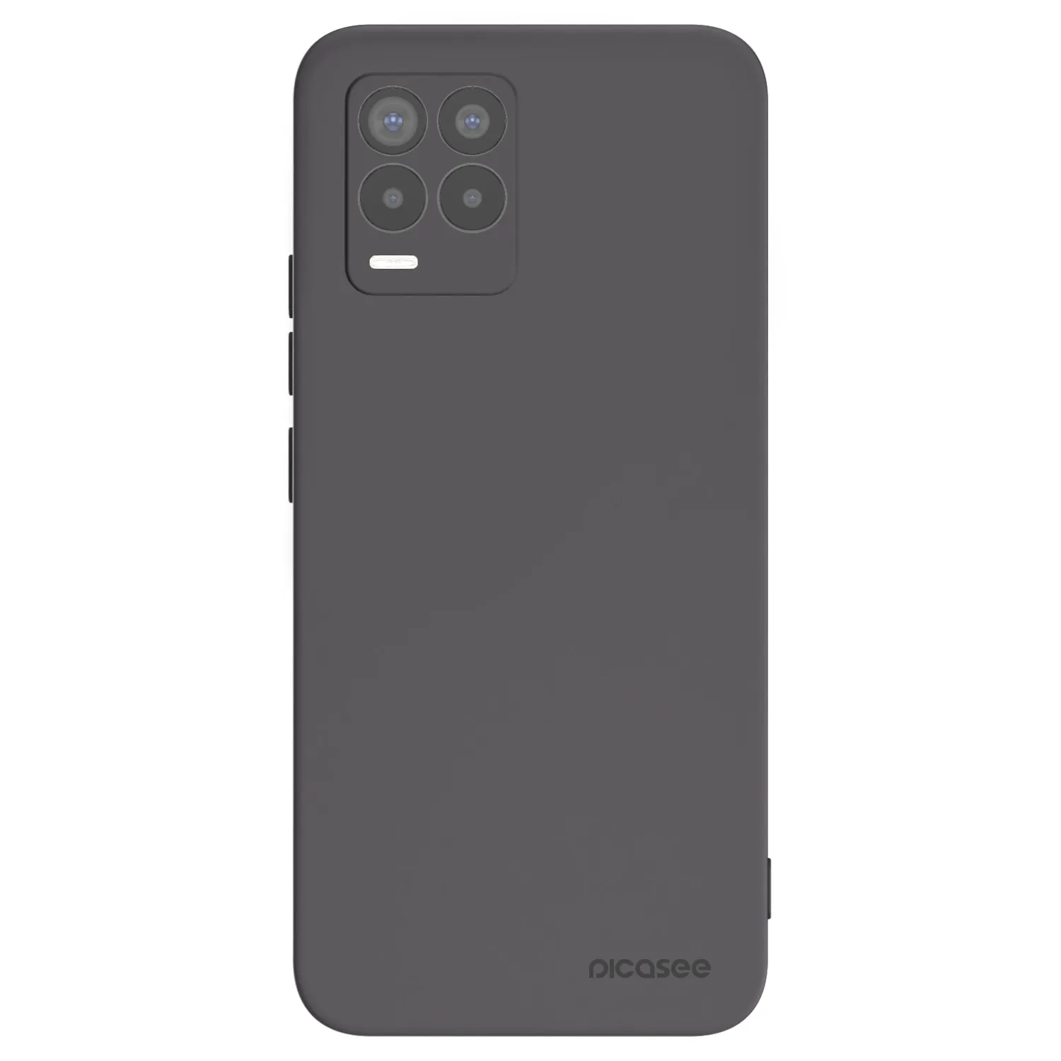 Picasee silikónový čierny obal pre Realme 8 Pro - Clear
