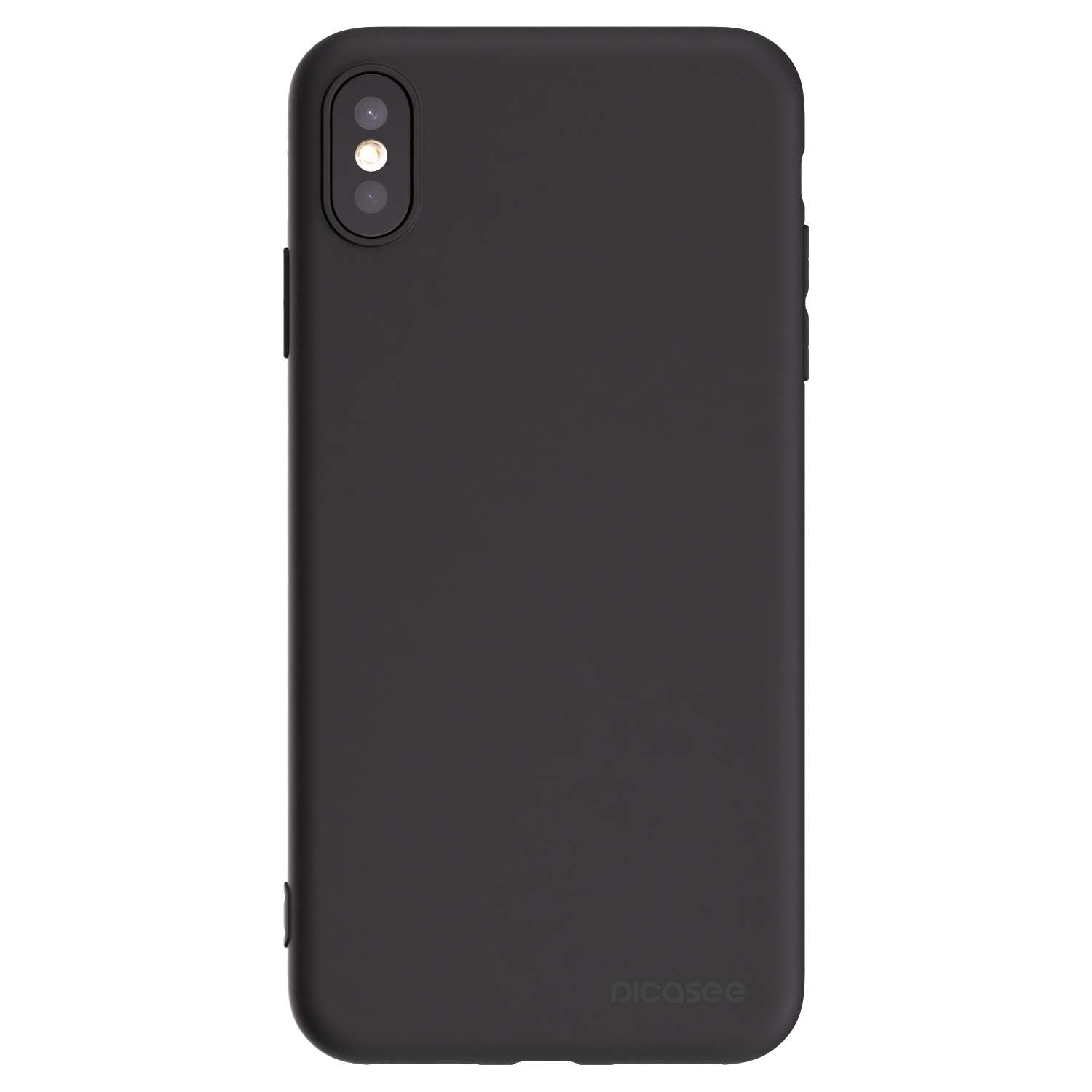 Picasee silikónový čierny obal pre Apple iPhone XS Max - Clear