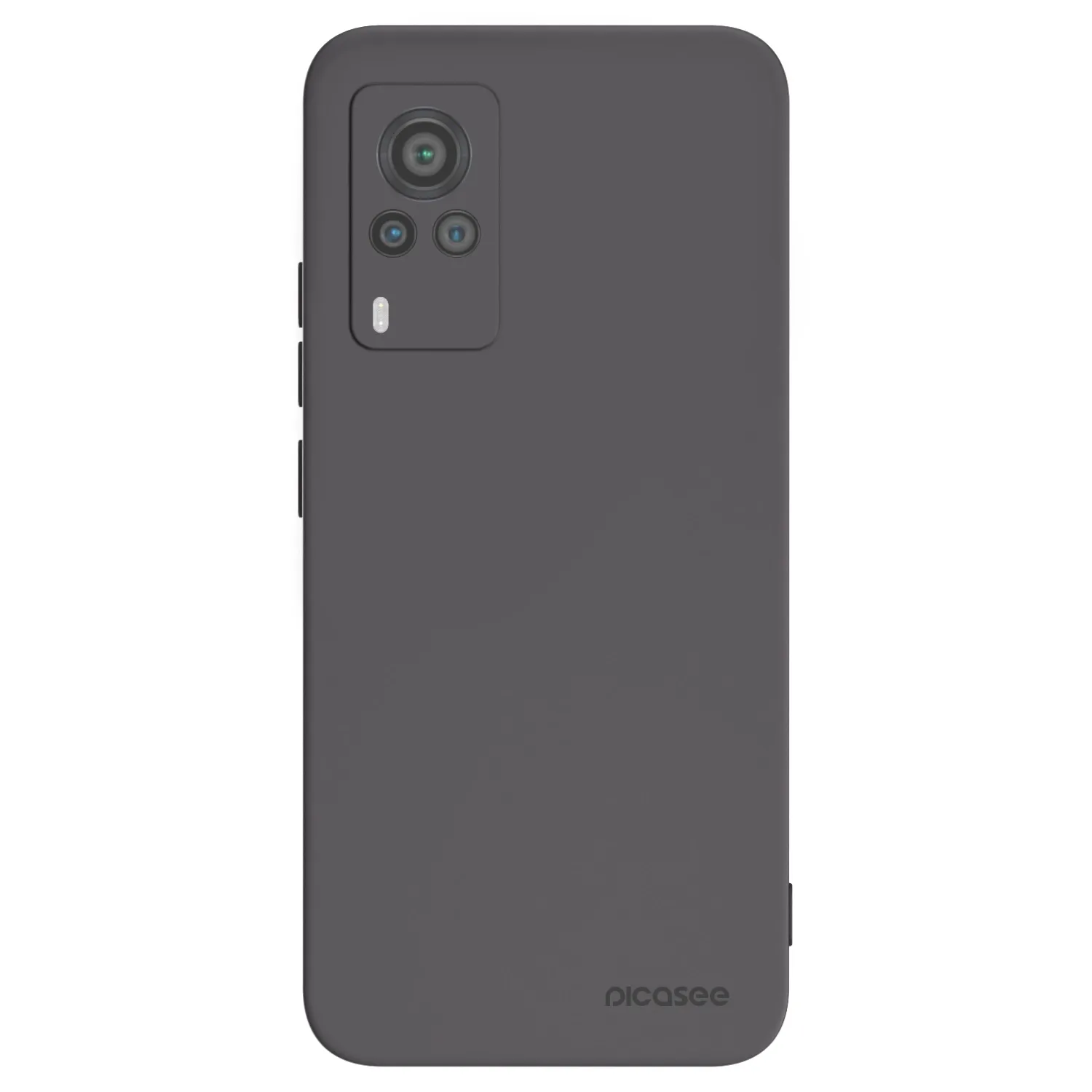 Picasee silikónový čierny obal pre Vivo X60 Pro 5G - Clear