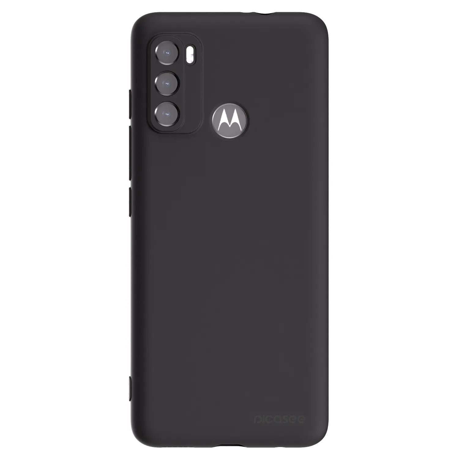 Picasee silikónový čierny obal pre Motorola Moto G60 - Clear