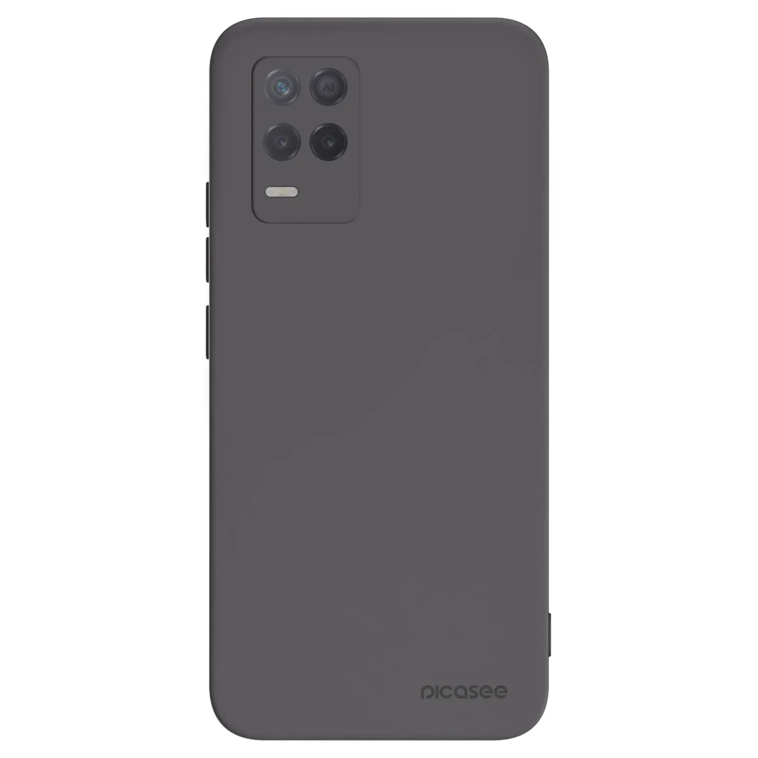 Picasee silikónový čierny obal pre Realme 8 5G - Clear
