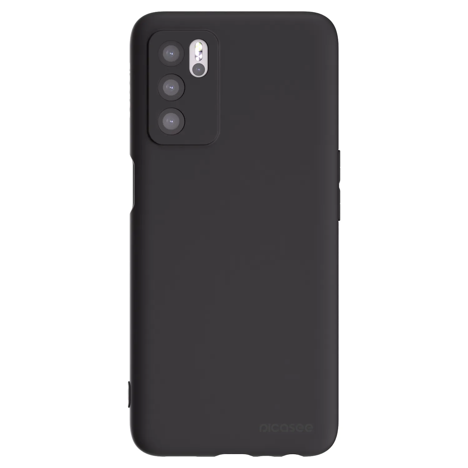 Picasee silikónový čierny obal pre OPPO A16s - Clear