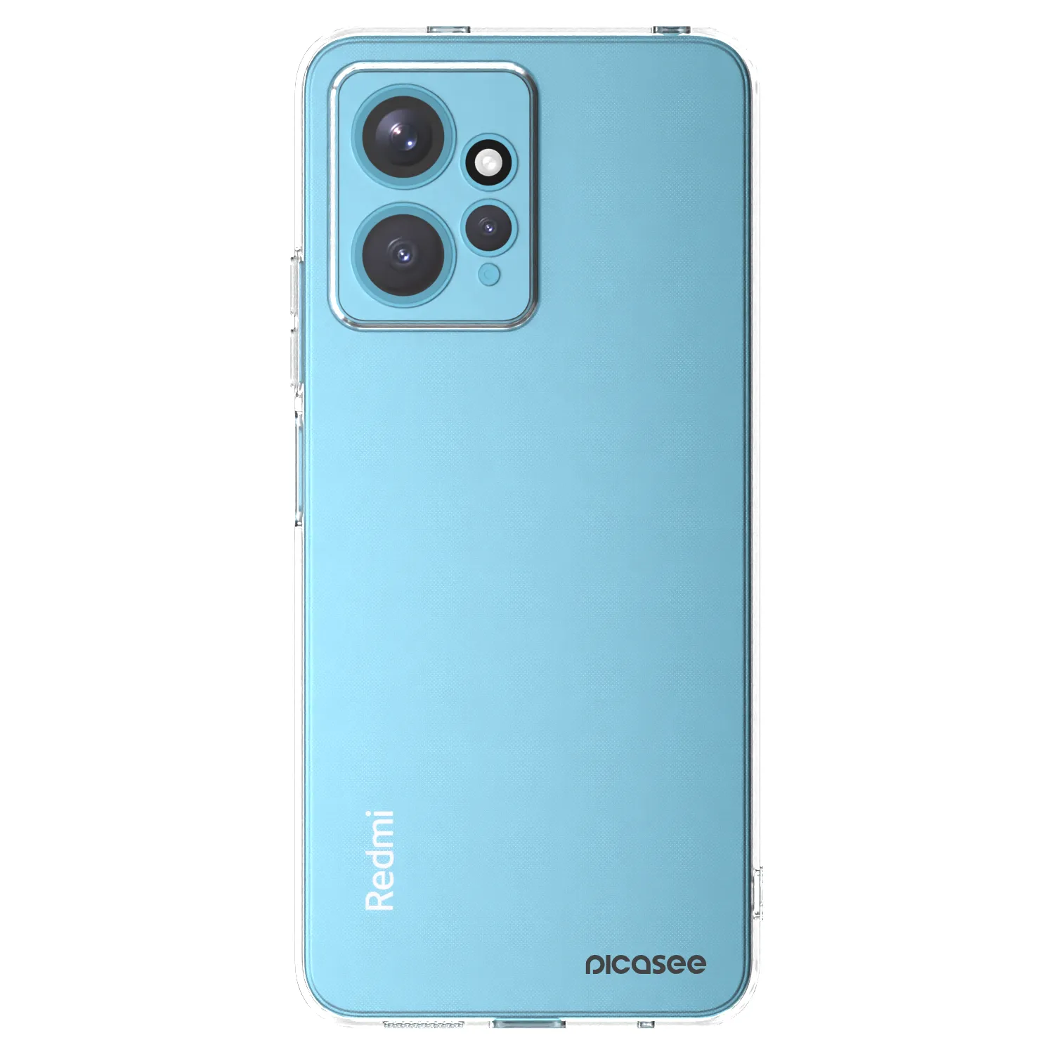 Picasee silikónový prehľadný obal pre Xiaomi Redmi Note 12 4G - Clear