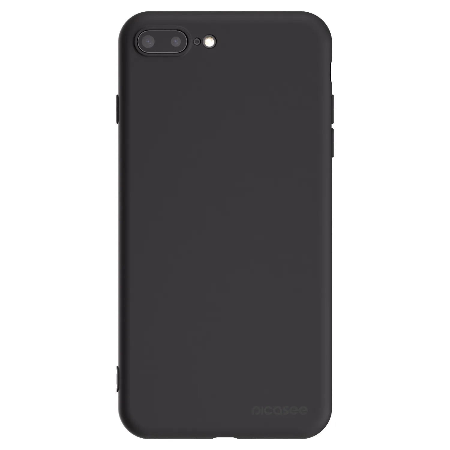 Picasee silikónový čierny obal pre Apple iPhone 8 Plus - Clear