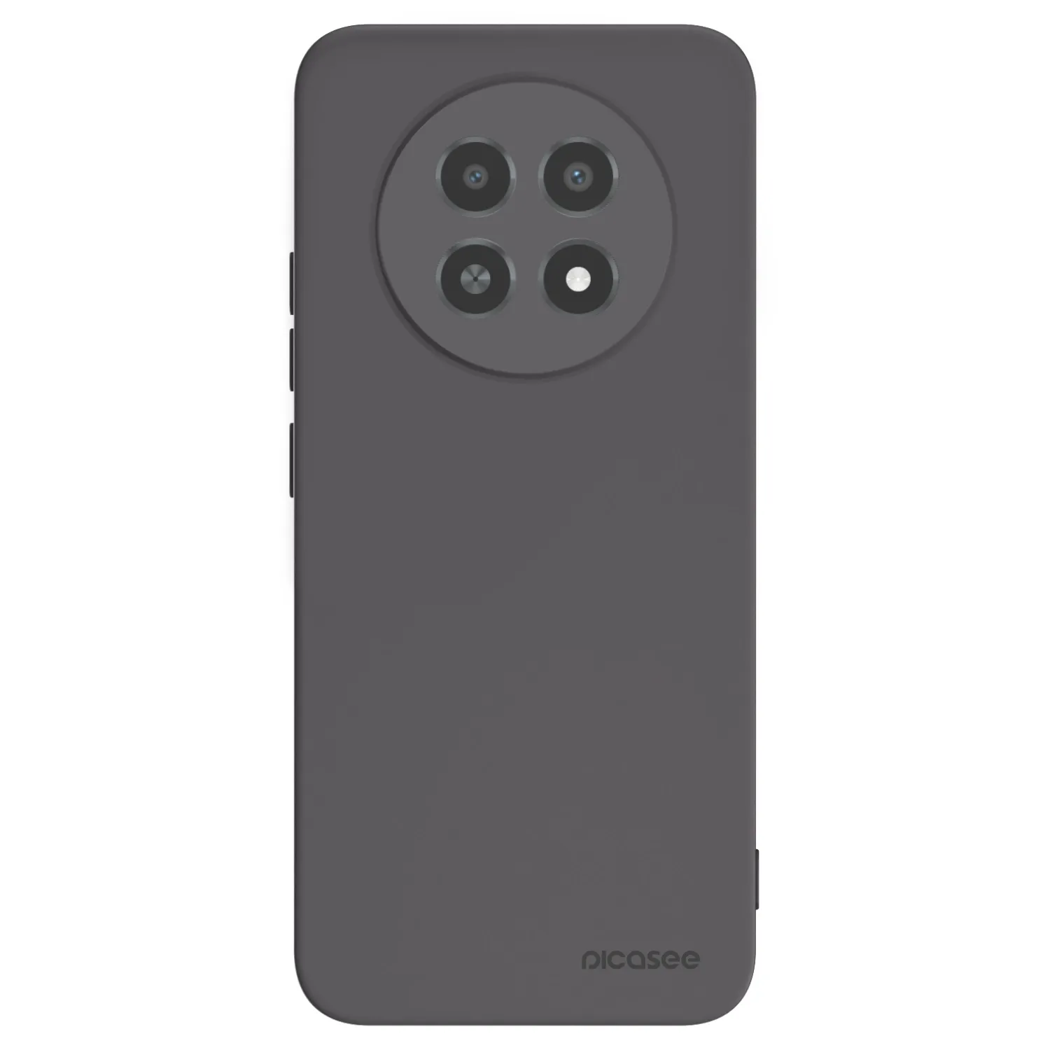 Picasee silikónový čierny obal pre Realme 12X - Clear