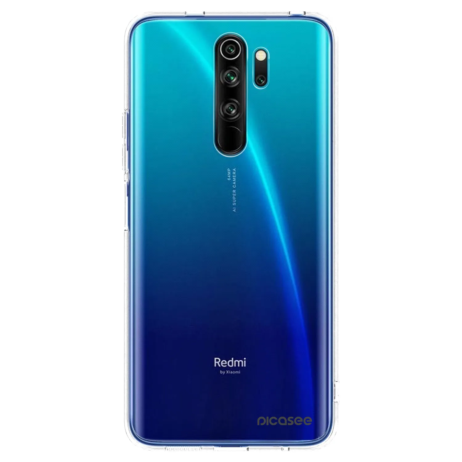 Picasee silikónový prehľadný obal pre Xiaomi Redmi Note 8 Pro - Clear