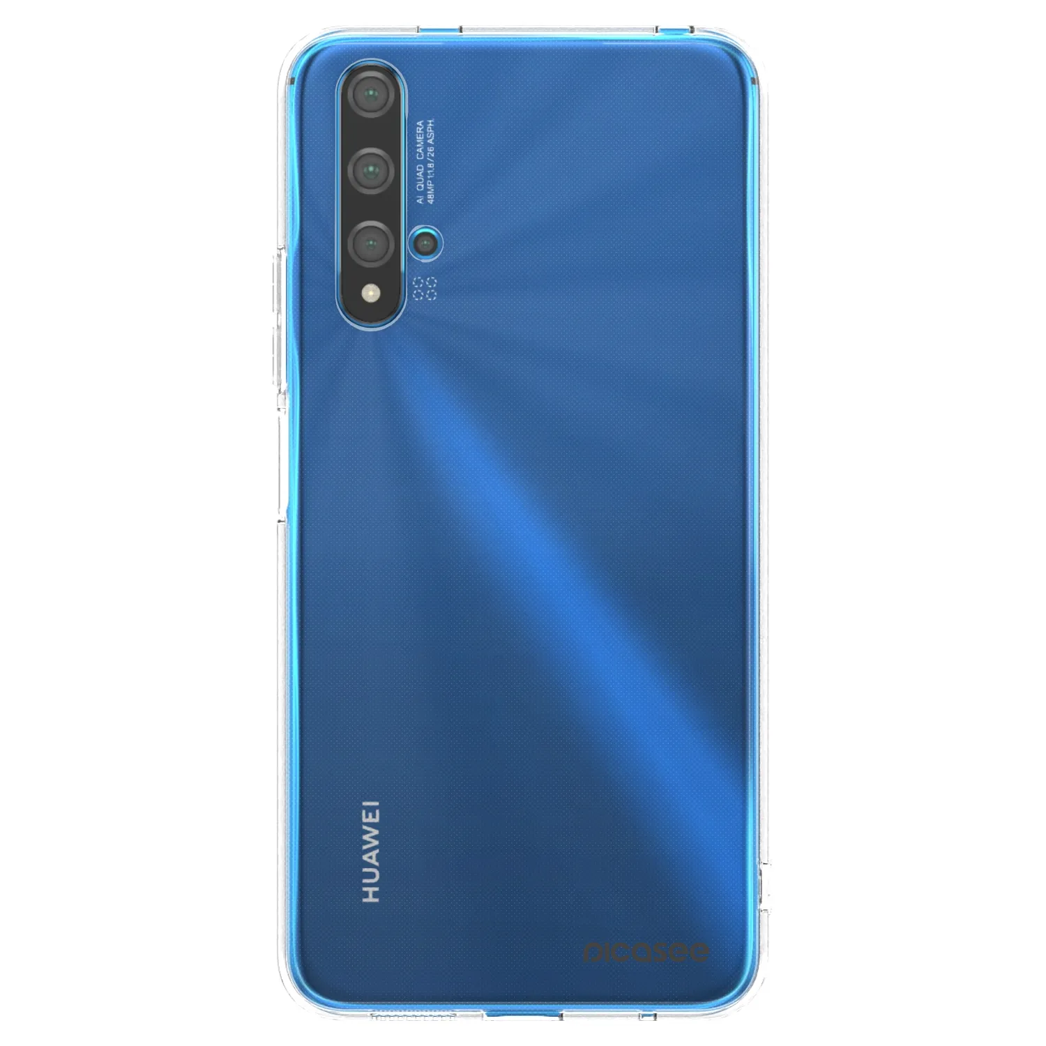Picasee silikónový prehľadný obal pre Huawei Nova 5T - Clear