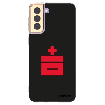 Picasee silikónový prehľadný obal pre Samsung Galaxy S21+ 5G G996F - Le Plastenciaga