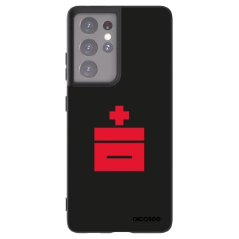 Picasee silikónový čierny obal pre Samsung Galaxy S21 Ultra 5G G998B - Le Plastenciaga