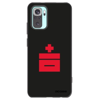 Picasee silikónový čierny obal pre Xiaomi Redmi Note 10 Pro - Le Plastenciaga