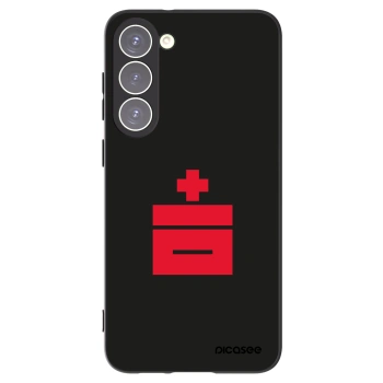 Picasee silikónový čierny obal pre Samsung Galaxy S23+ 5G - Le Plastenciaga