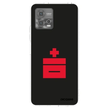 Picasee silikónový prehľadný obal pre Motorola Moto G72 - Le Plastenciaga
