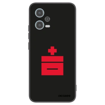 Picasee silikónový čierny obal pre Xiaomi Redmi Note 12 5G - Le Plastenciaga