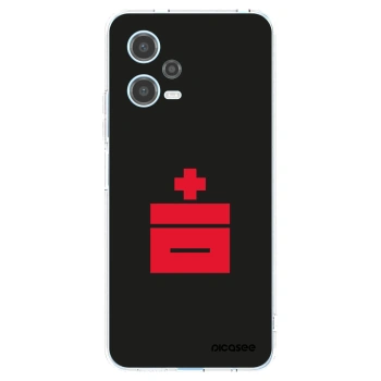 Picasee silikónový prehľadný obal pre Xiaomi Redmi Note 12 5G - Le Plastenciaga