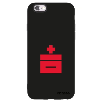 Picasee silikónový čierny obal pre Apple iPhone 6/6S - Le Plastenciaga