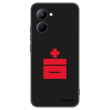 Picasee silikónový čierny obal pre Realme C33 (2023) - Le Plastenciaga