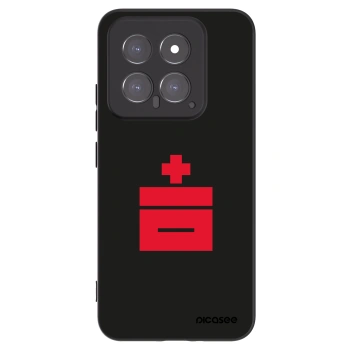 Picasee silikónový čierny obal pre Xiaomi 14 - Le Plastenciaga