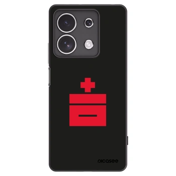 Picasee silikónový čierny obal pre Xiaomi Redmi Note 13 4G - Le Plastenciaga