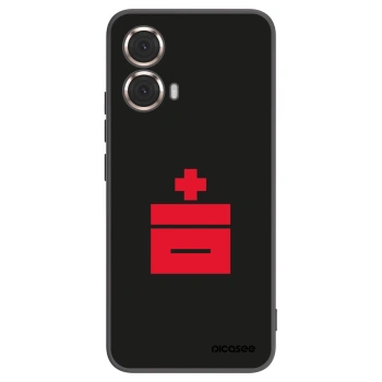 Picasee silikónový čierny obal pre Motorola Moto G85 - Le Plastenciaga