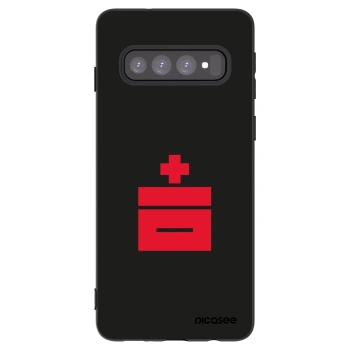 Picasee silikónový čierny obal pre Samsung Galaxy S10 G973 - Le Plastenciaga