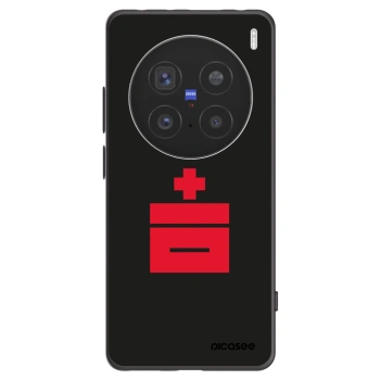 Picasee silikónový čierny obal pre Vivo X200 Pro - Le Plastenciaga