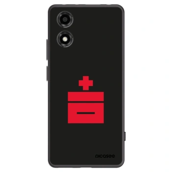 Picasee silikónový čierny obal pre Motorola Moto E14 - Le Plastenciaga