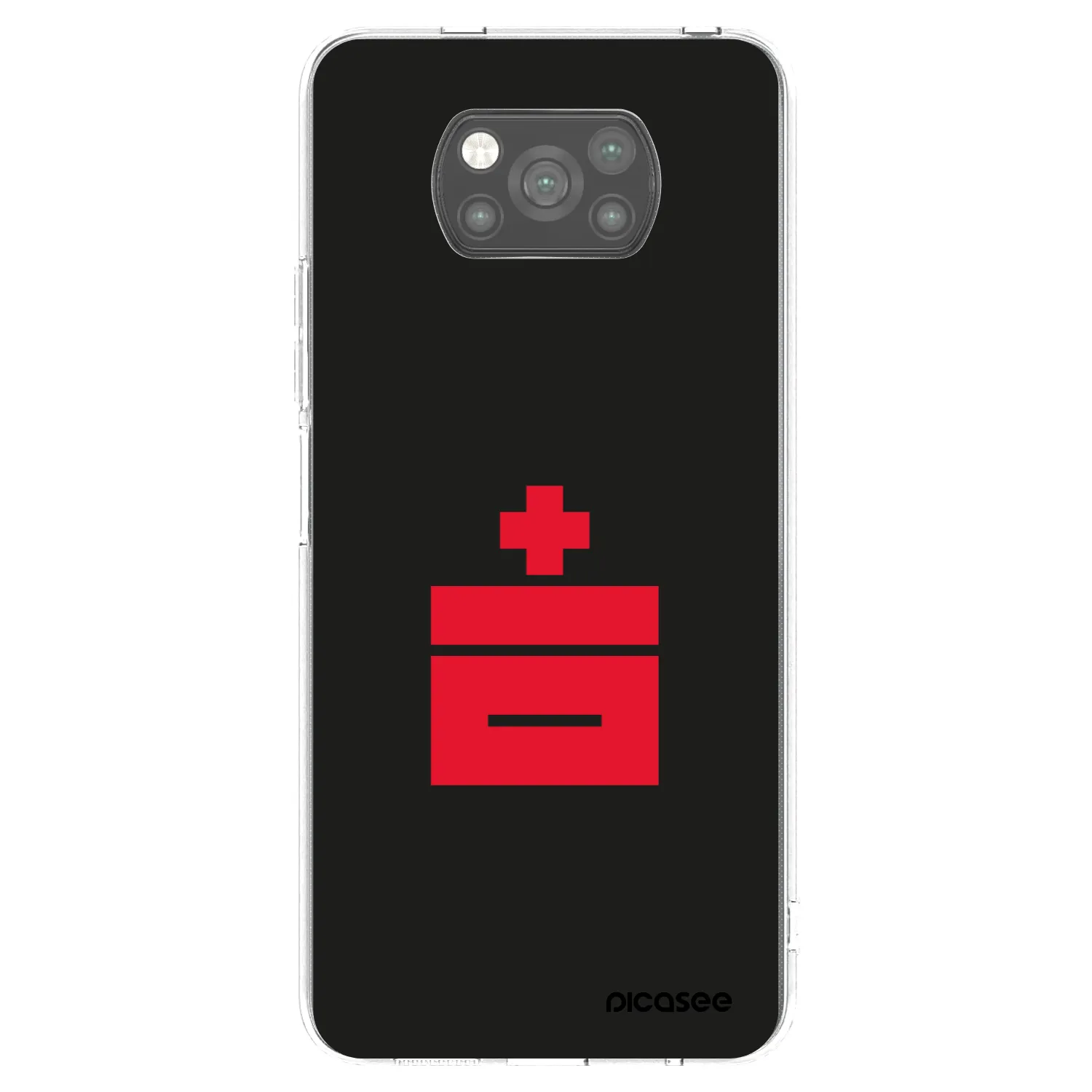 Picasee silikónový čierny obal pre Xiaomi Poco X3 - Le Plastenciaga