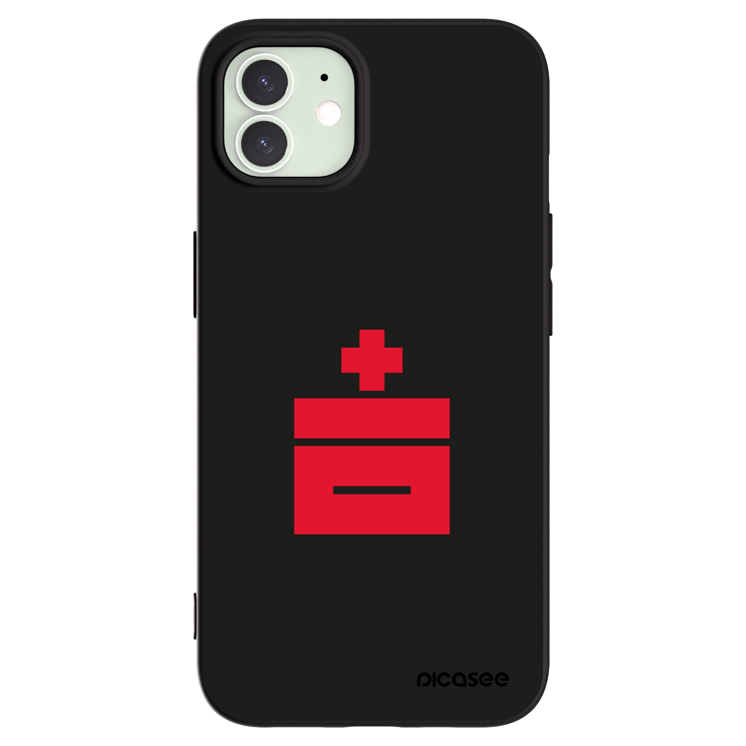 Picasee silikónový čierny obal pre Apple iPhone 12 - Le Plastenciaga