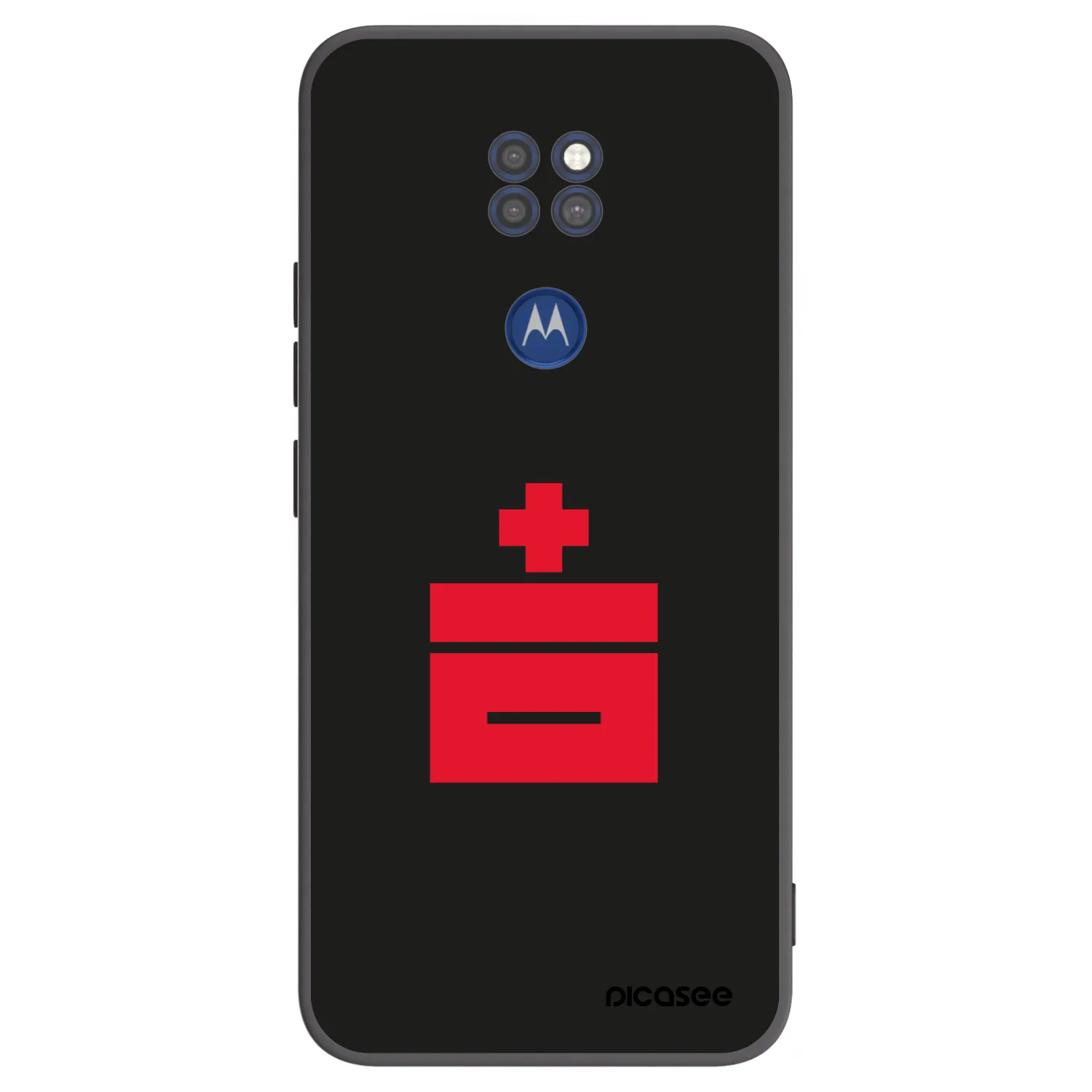 Picasee silikónový čierny obal pre Motorola Moto G9 Play - Le Plastenciaga