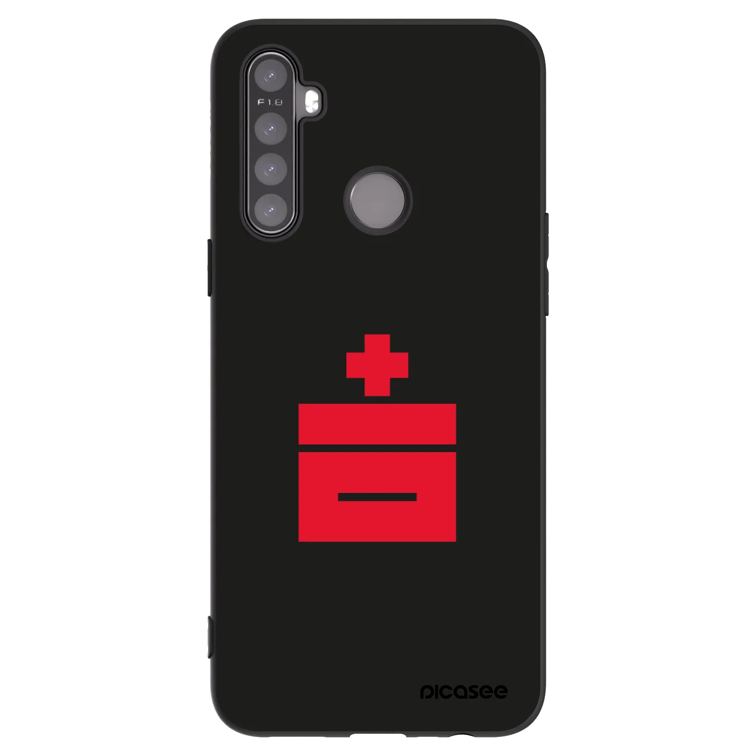 Picasee silikónový čierny obal pre Realme 6i - Le Plastenciaga