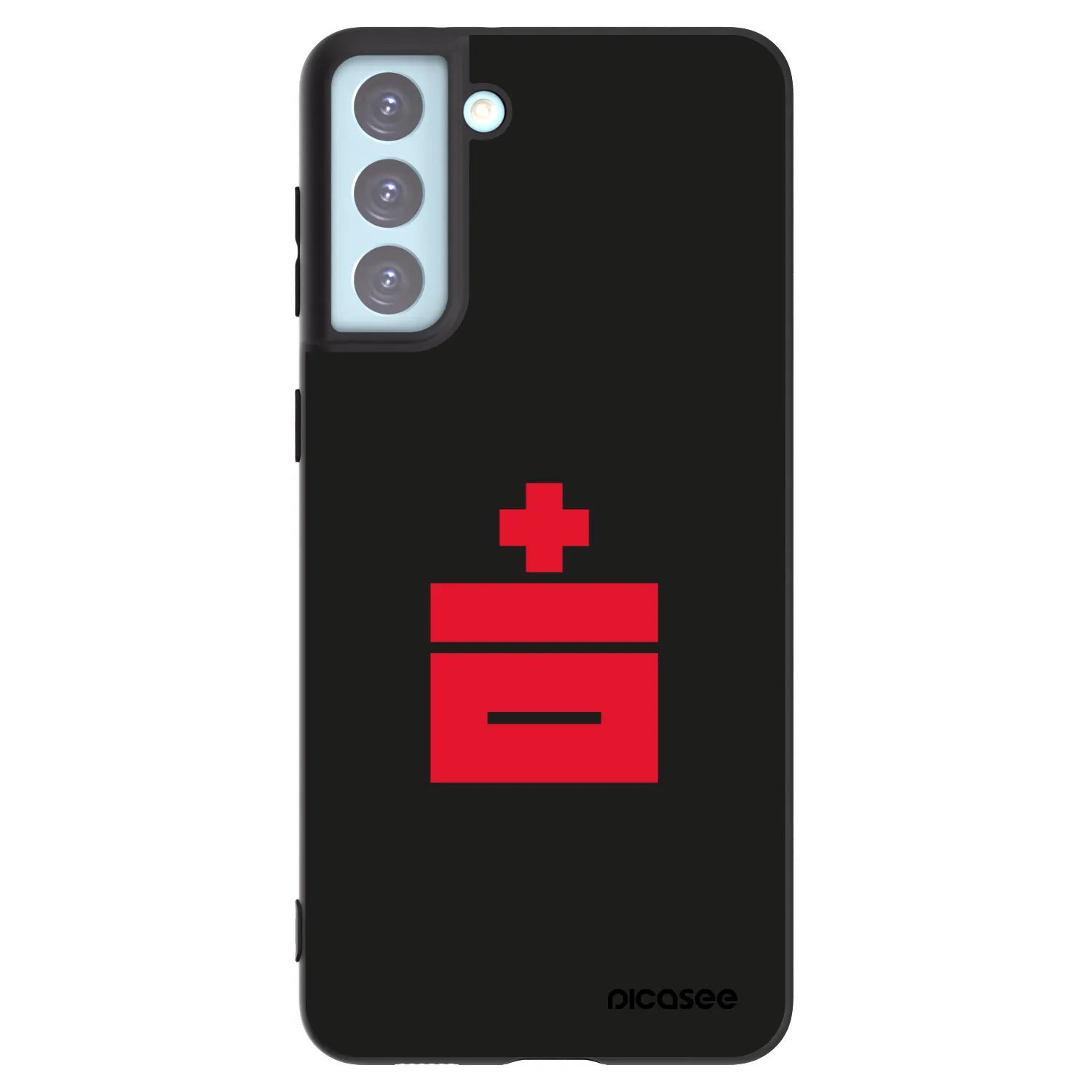 Picasee silikónový čierny obal pre Samsung Galaxy S21+ 5G G996F - Le Plastenciaga