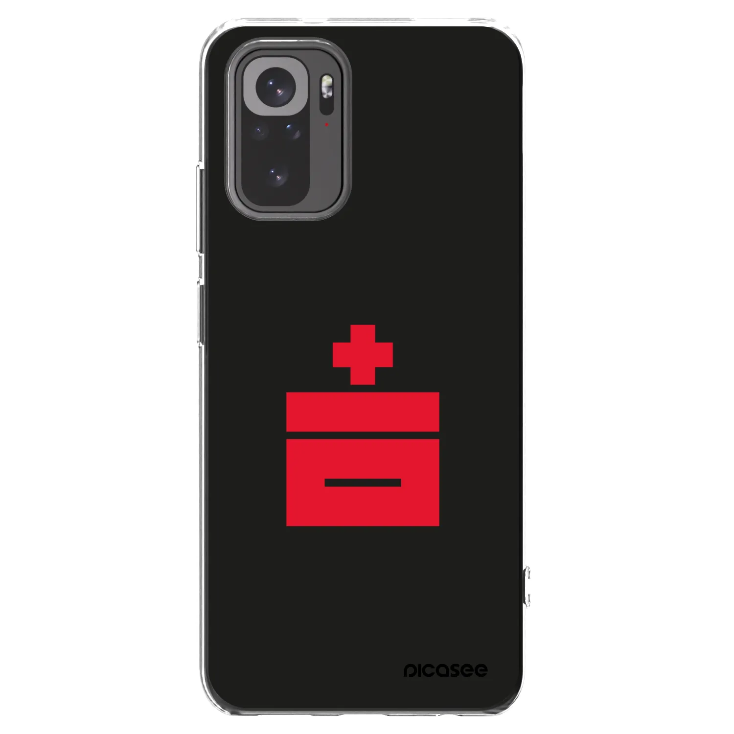 Picasee silikónový prehľadný obal pre Xiaomi Redmi Note 10 - Le Plastenciaga
