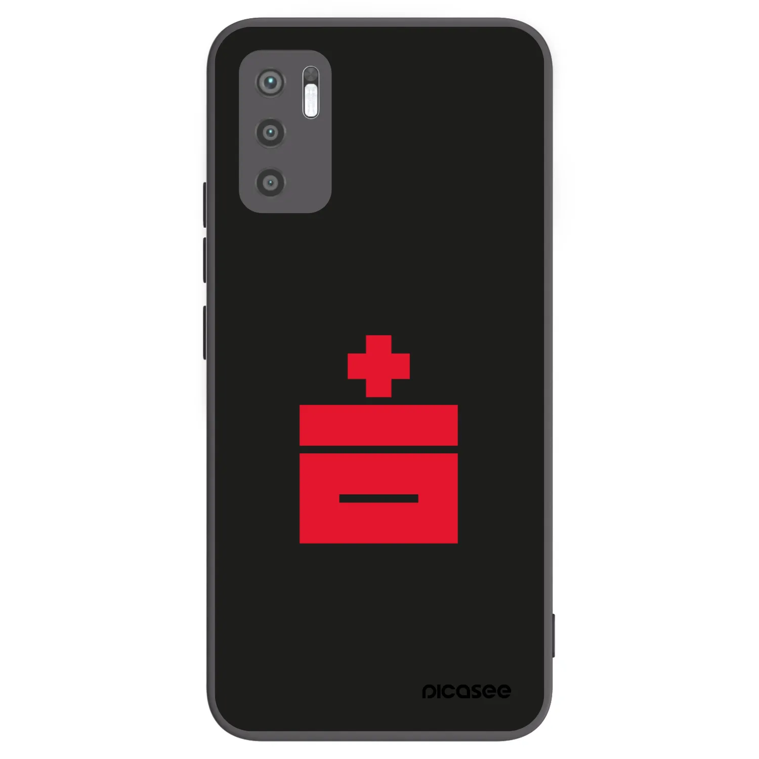 Picasee silikónový čierny obal pre Xiaomi Redmi Note 10 5G - Le Plastenciaga