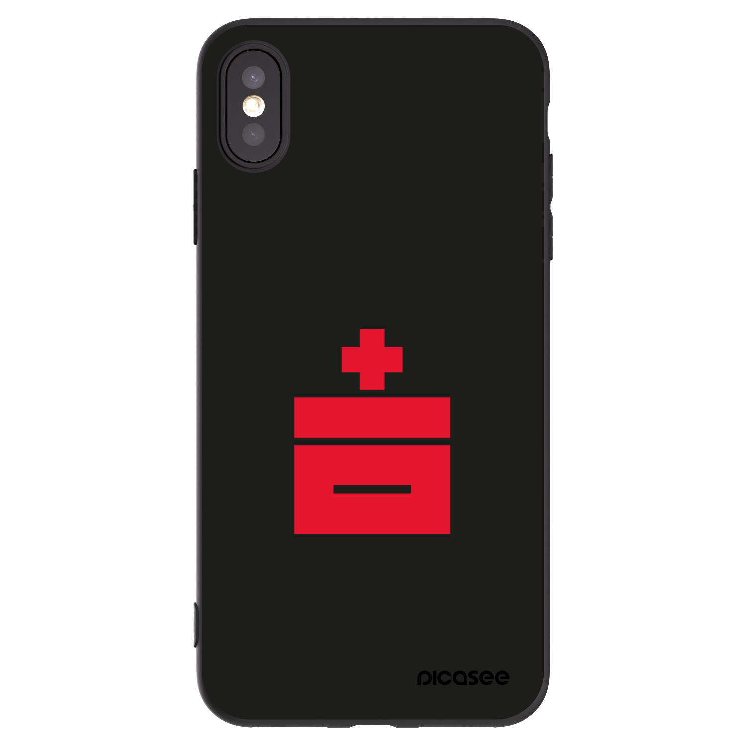 Picasee silikónový čierny obal pre Apple iPhone XS Max - Le Plastenciaga