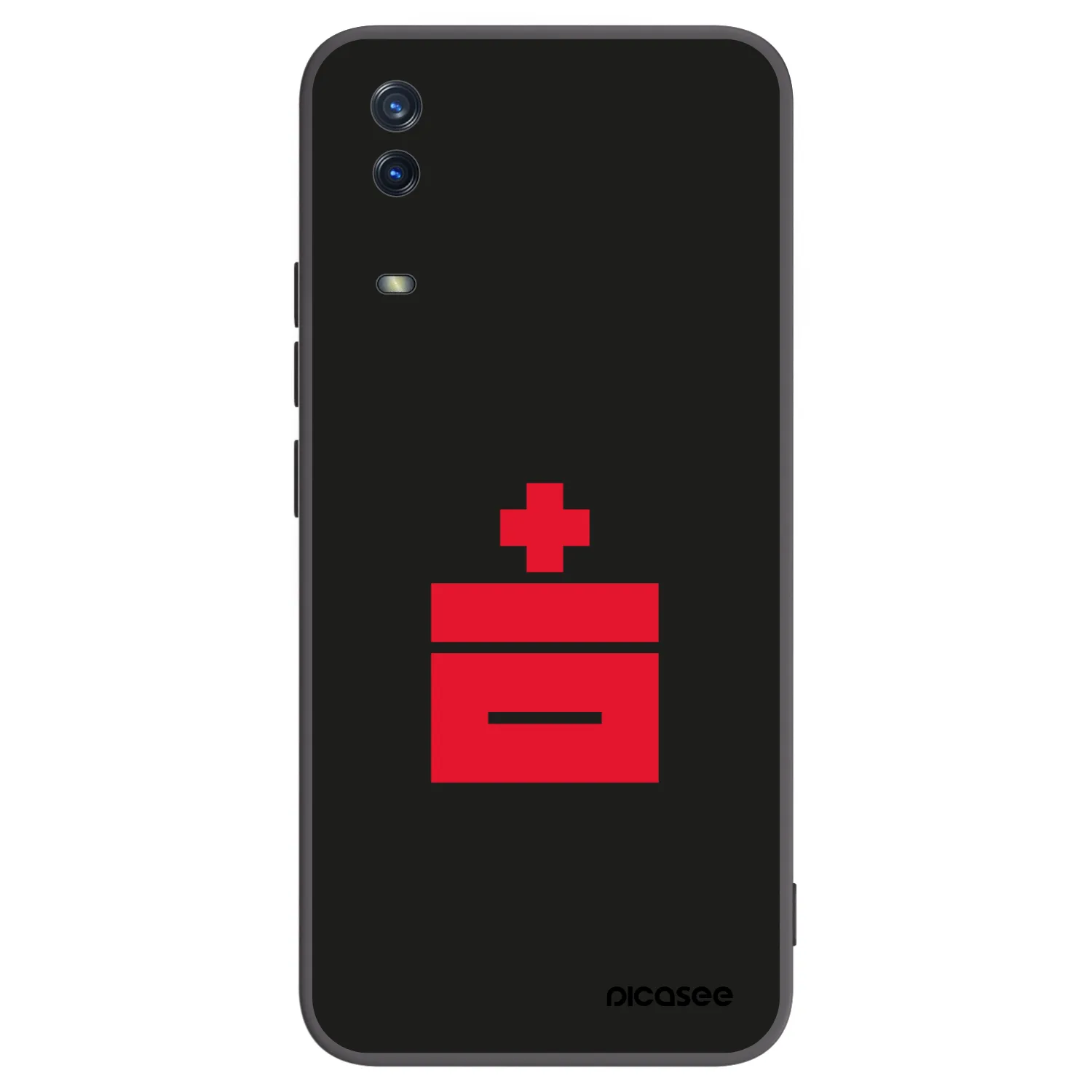 Picasee silikónový čierny obal pre Vivo Y11s - Le Plastenciaga