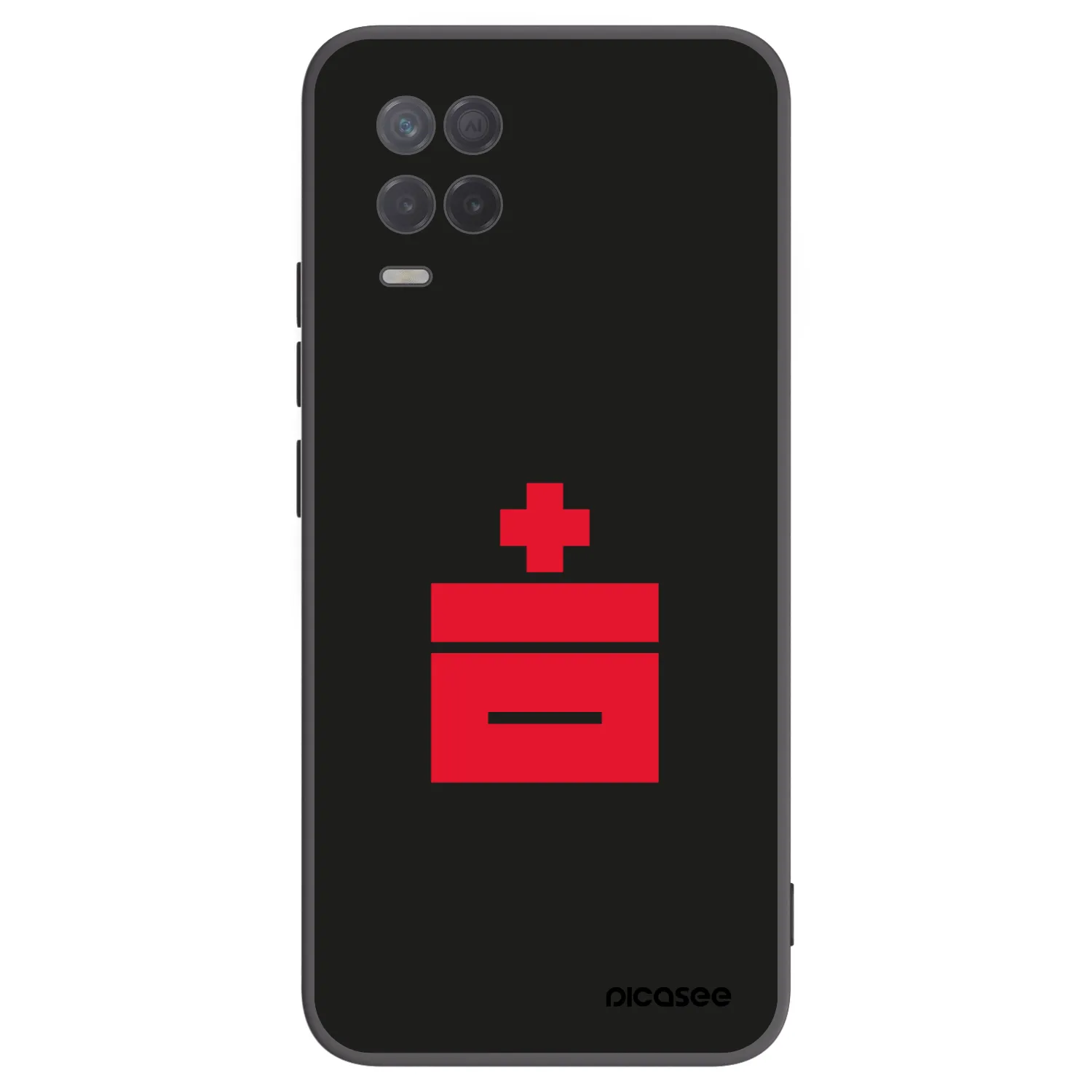 Picasee silikónový čierny obal pre Realme 8 5G - Le Plastenciaga