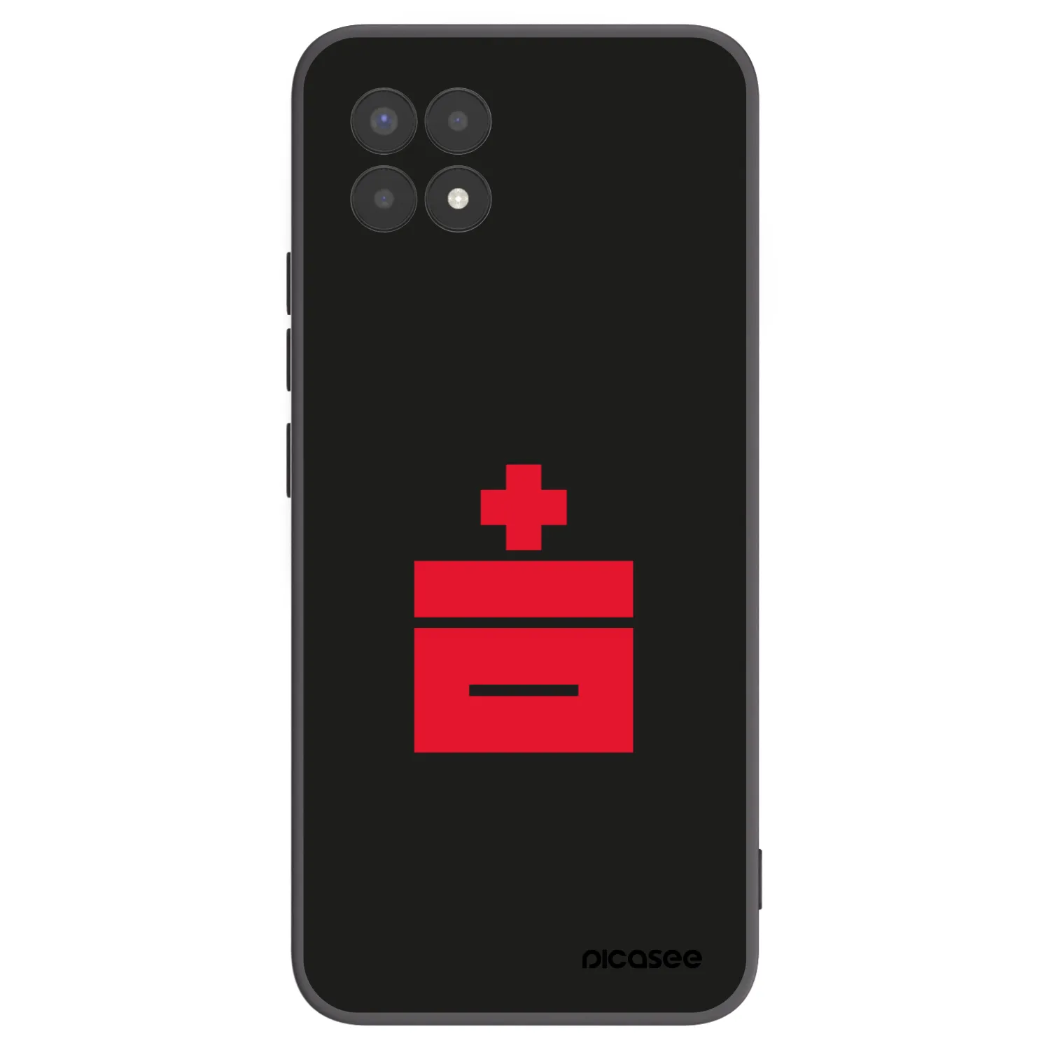 Picasee silikónový čierny obal pre Realme 8i - Le Plastenciaga