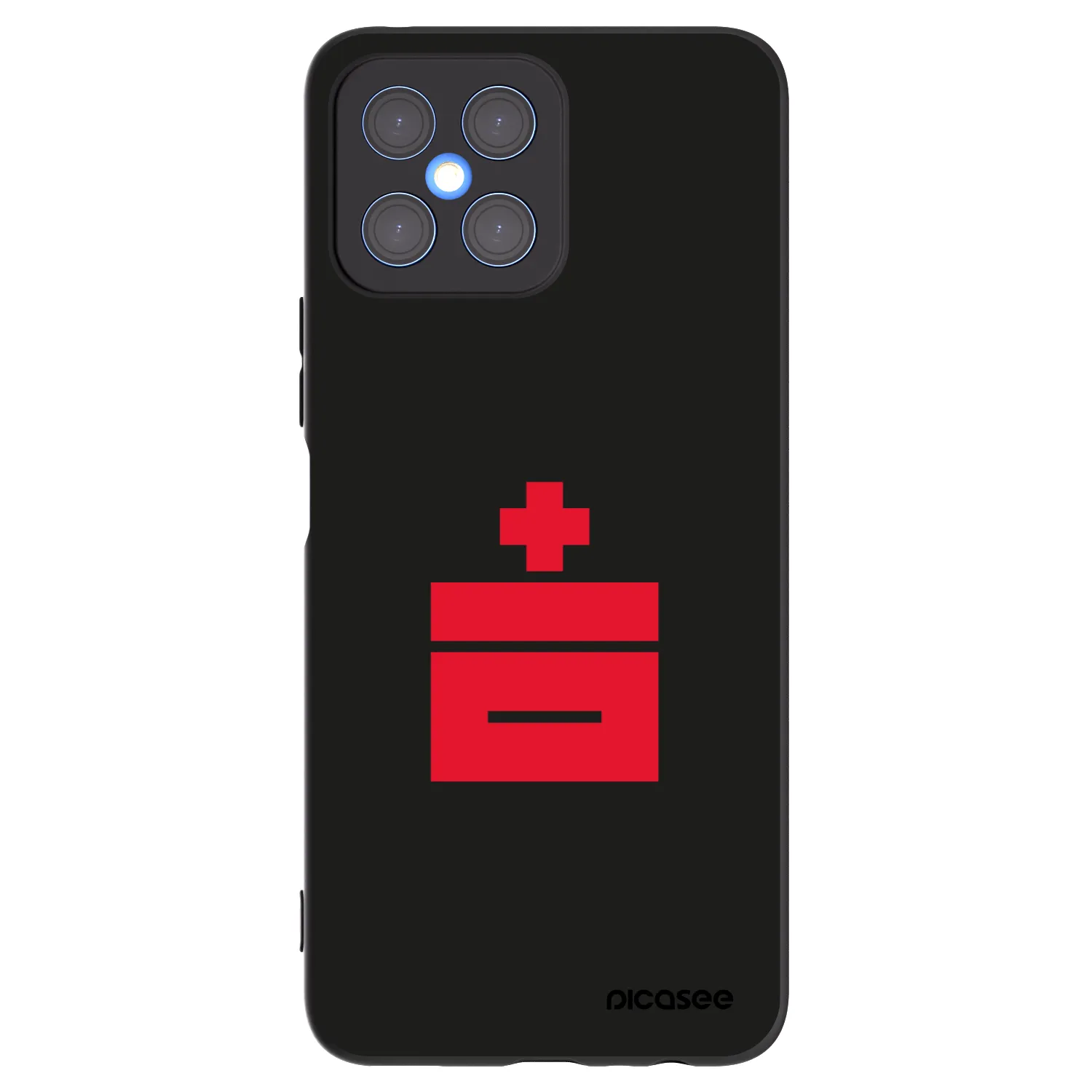 Picasee silikónový čierny obal pre Honor X8 4G - Le Plastenciaga
