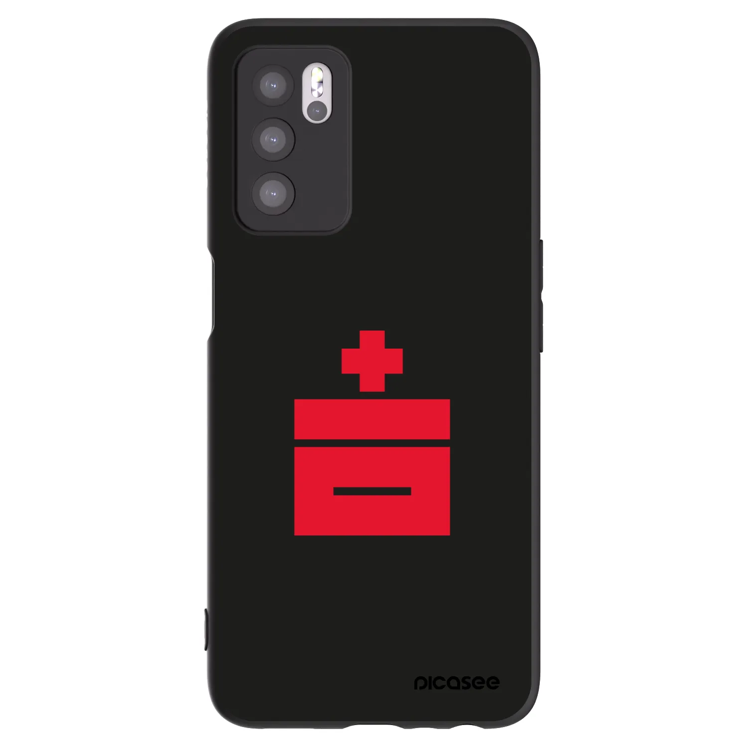 Picasee silikónový čierny obal pre OPPO A16 - Le Plastenciaga