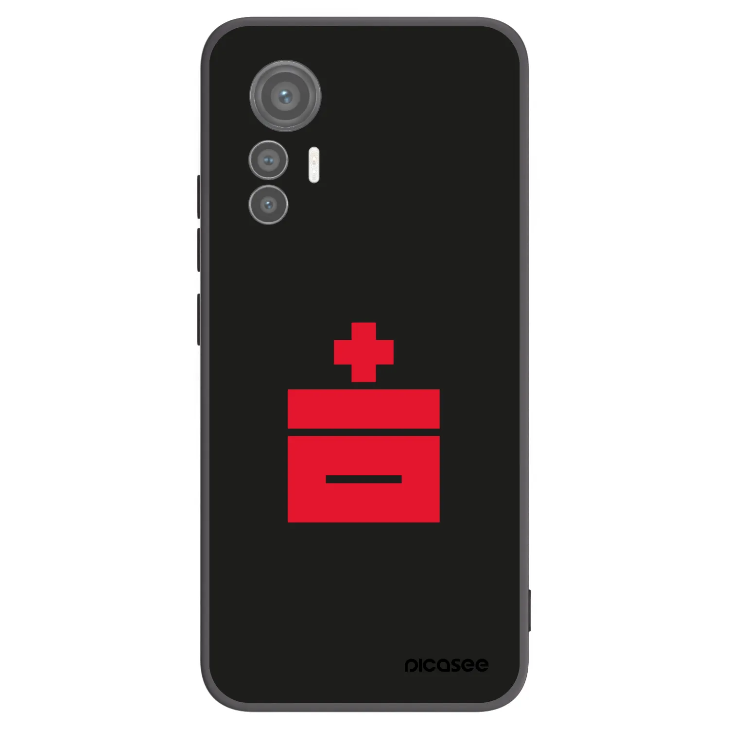 Picasee silikónový čierny obal pre Xiaomi 12 Lite - Le Plastenciaga