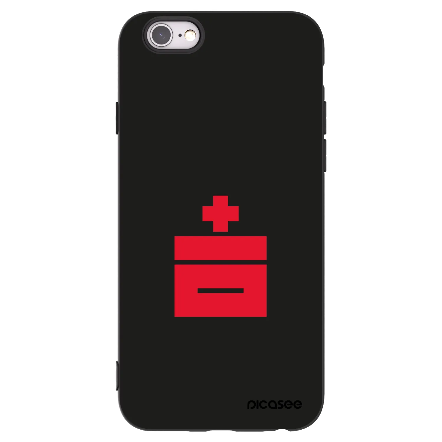 Picasee silikónový čierny obal pre Apple iPhone 6/6S - Le Plastenciaga