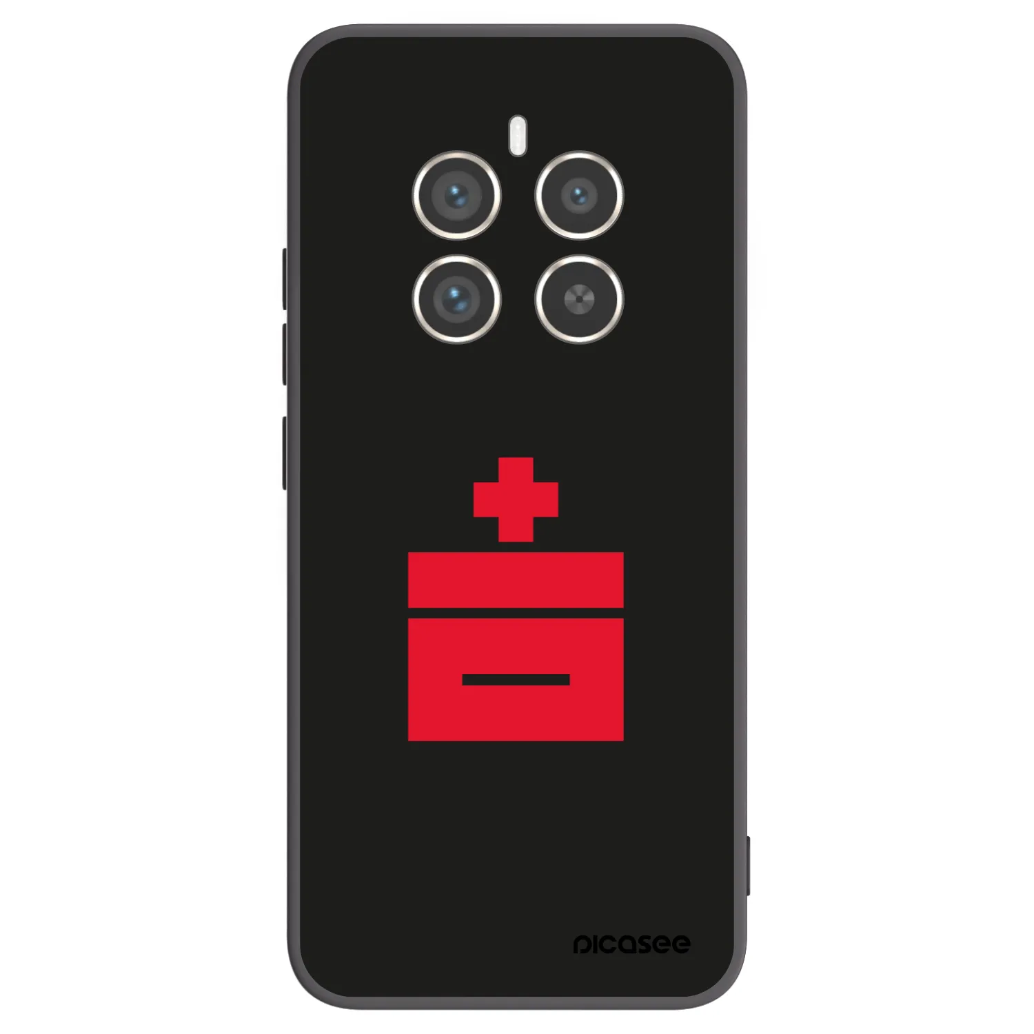 Picasee silikónový čierny obal pre Realme 12 Pro 5G - Le Plastenciaga