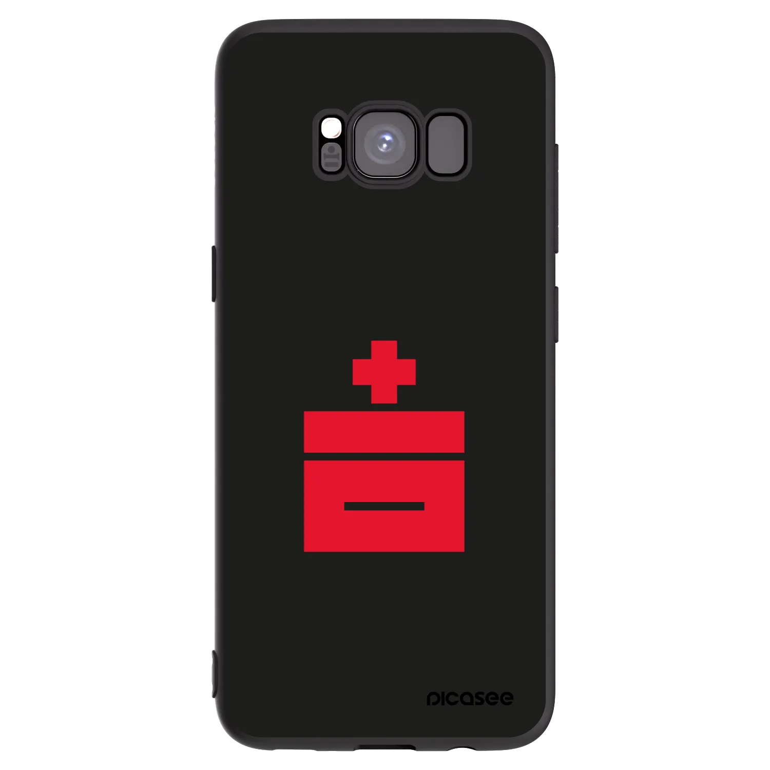 Picasee silikónový čierny obal pre Samsung Galaxy S8 G950F - Le Plastenciaga
