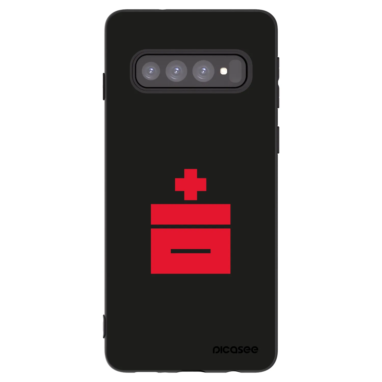 Picasee silikónový čierny obal pre Samsung Galaxy S10 G973 - Le Plastenciaga