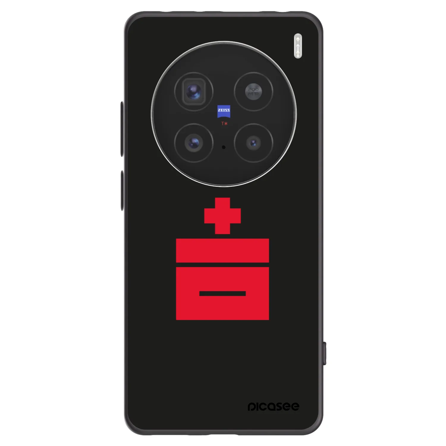 Picasee silikónový čierny obal pre Vivo X200 Pro - Le Plastenciaga
