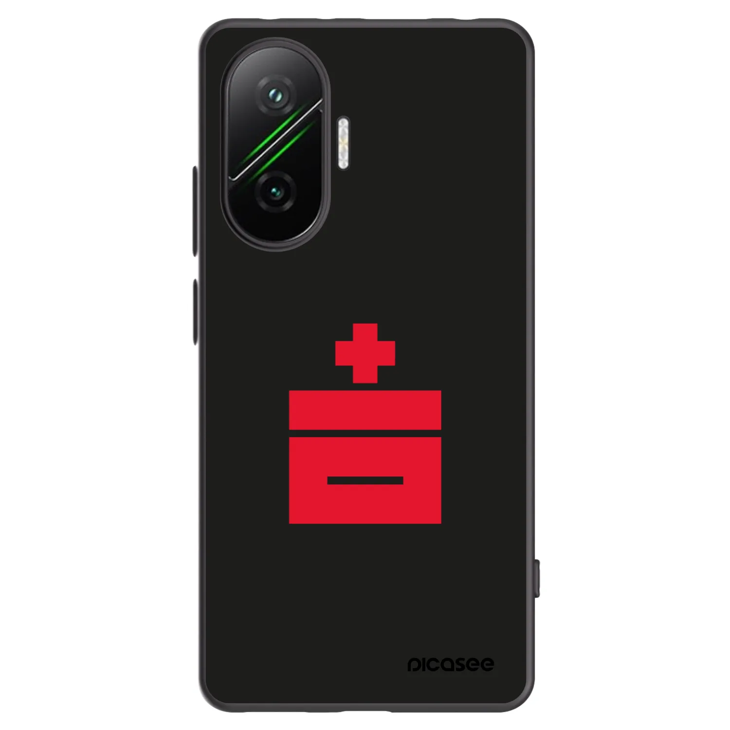 Silikónový čierny obal pre Xiaomi Poco F7 Pro 5G - Le Plastenciaga
