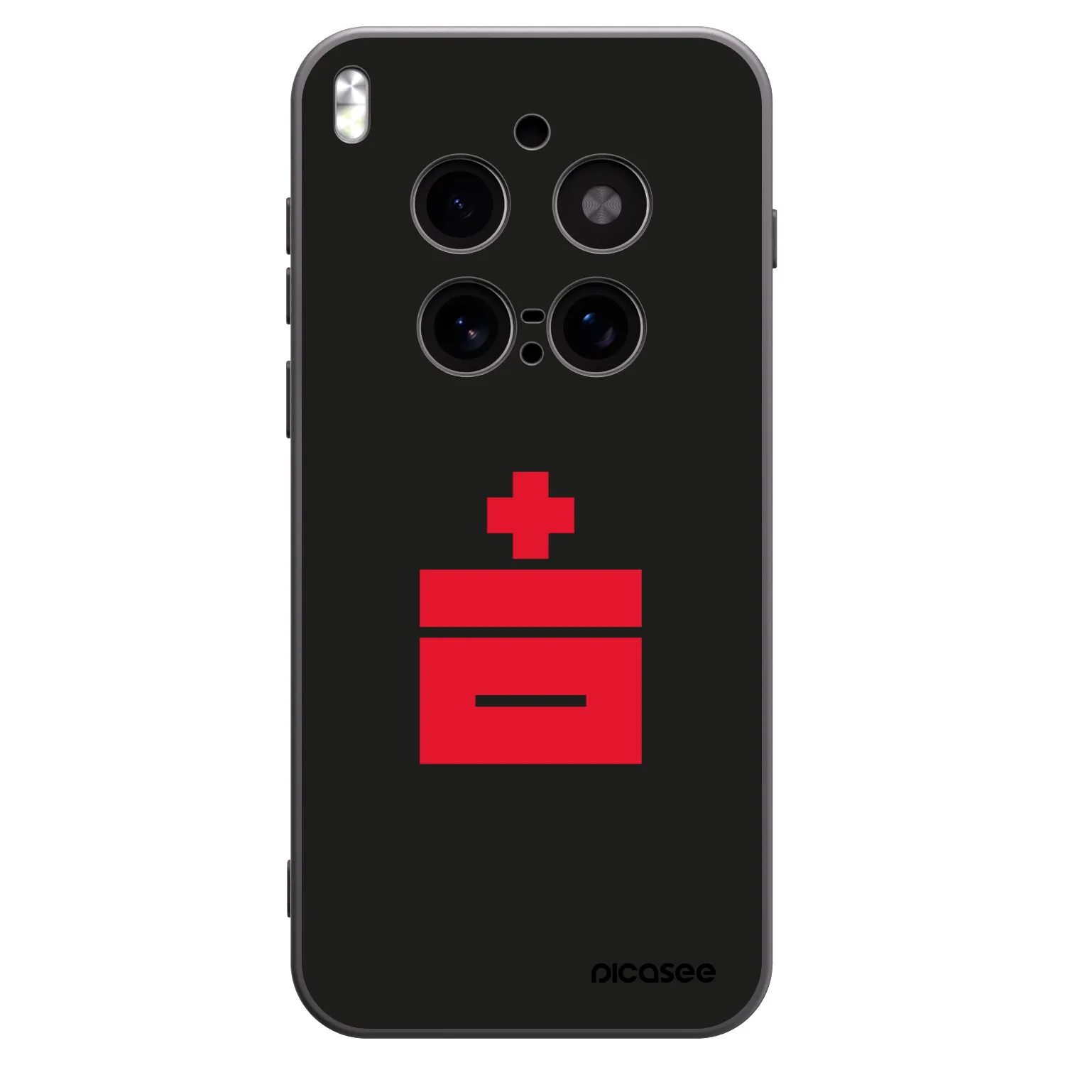 Picasee silikónový čierny obal pre Vivo X300 Pro - Le Plastenciaga