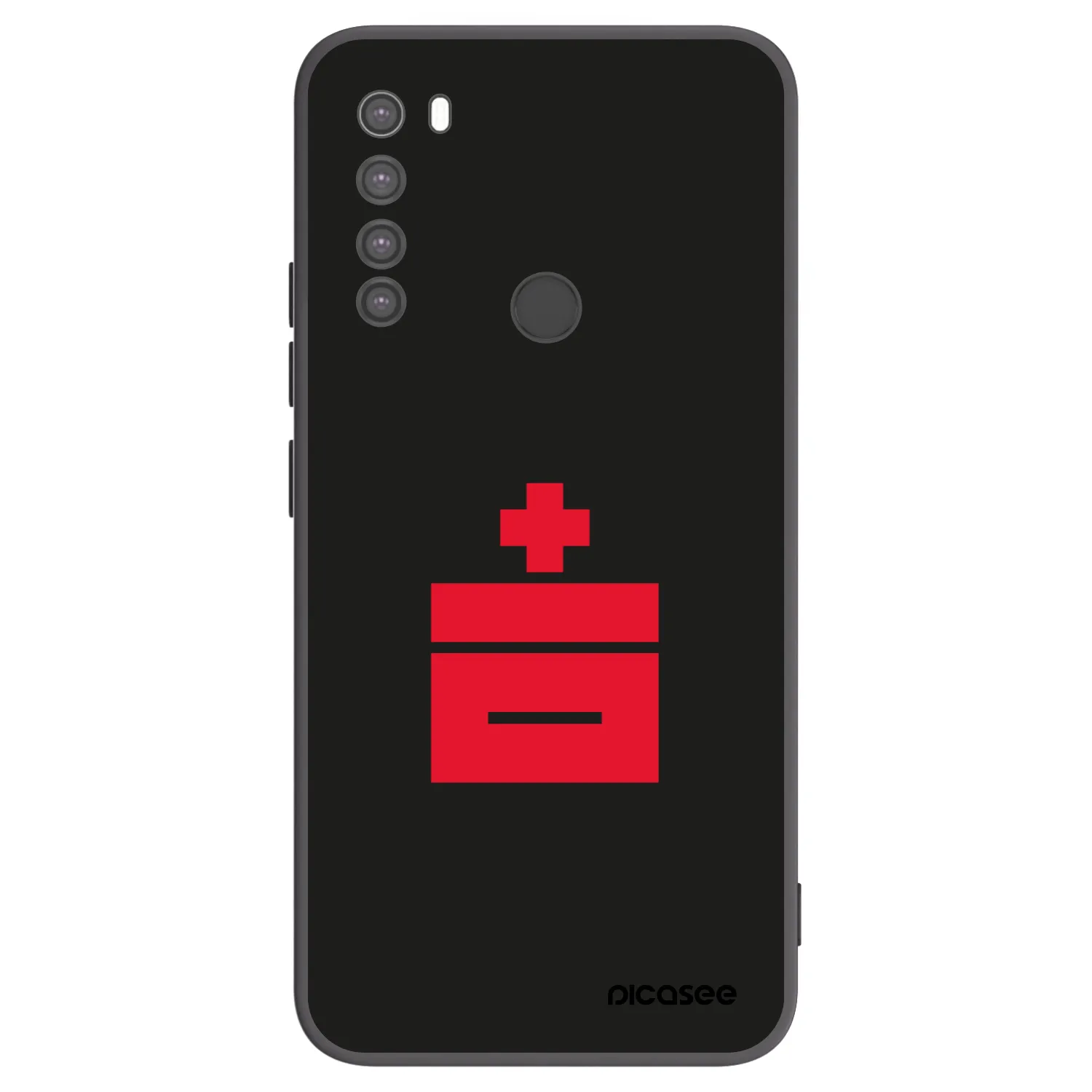 Picasee silikónový čierny obal pre Xiaomi Redmi Note 8 - Le Plastenciaga