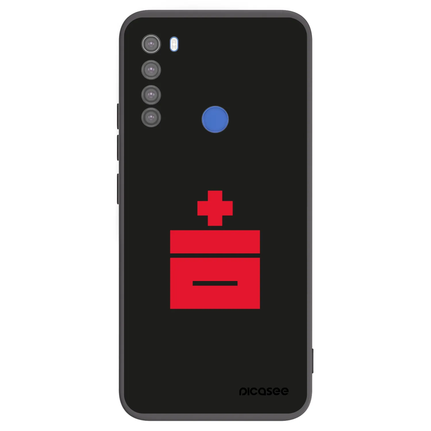 Picasee silikónový čierny obal pre Xiaomi Redmi Note 8T - Le Plastenciaga